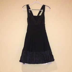 Black flair dress